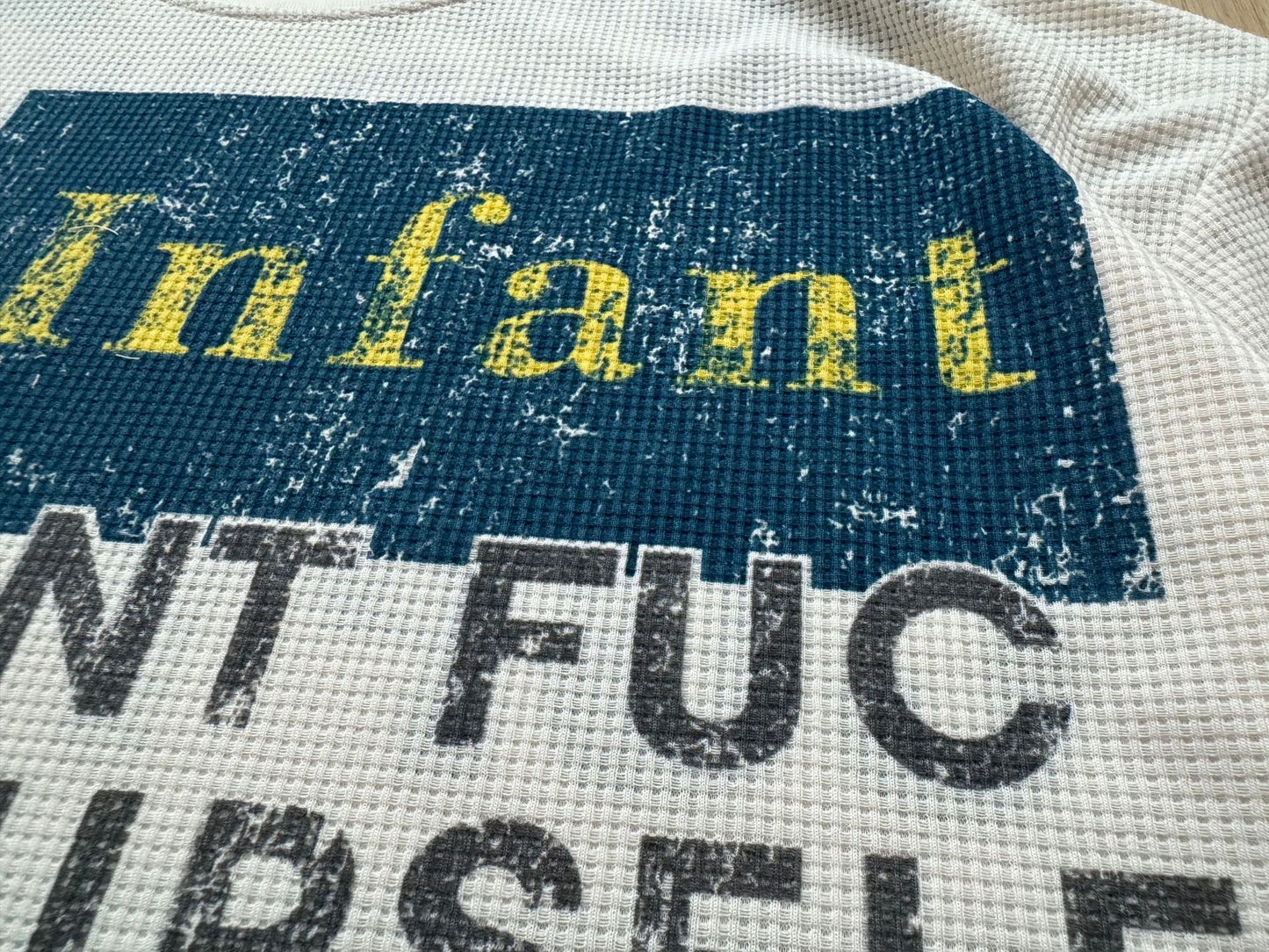 “Don’t Copy Me” Heavy Graphic Knit