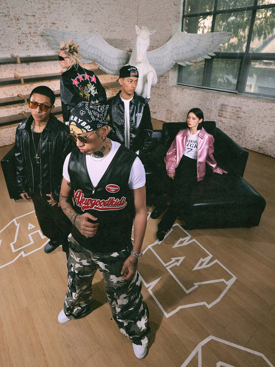 AFGK Faux Leather Vest