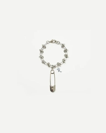 RS Safety-Pin Metallic Knot Charm