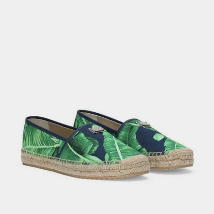 D & G Printed Canvas Espadrilles