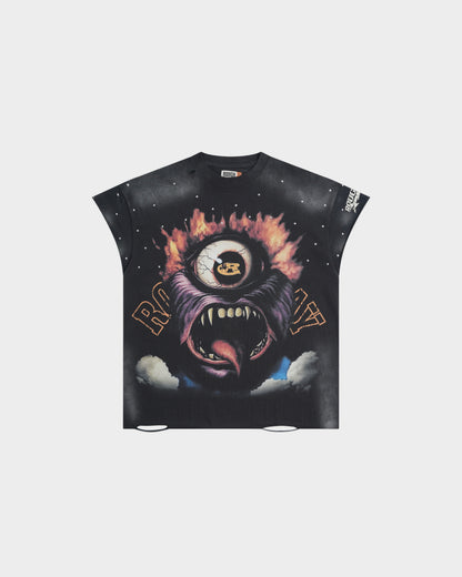 ROUGHPLAY “Battle Wounds” Cut-Off Tee