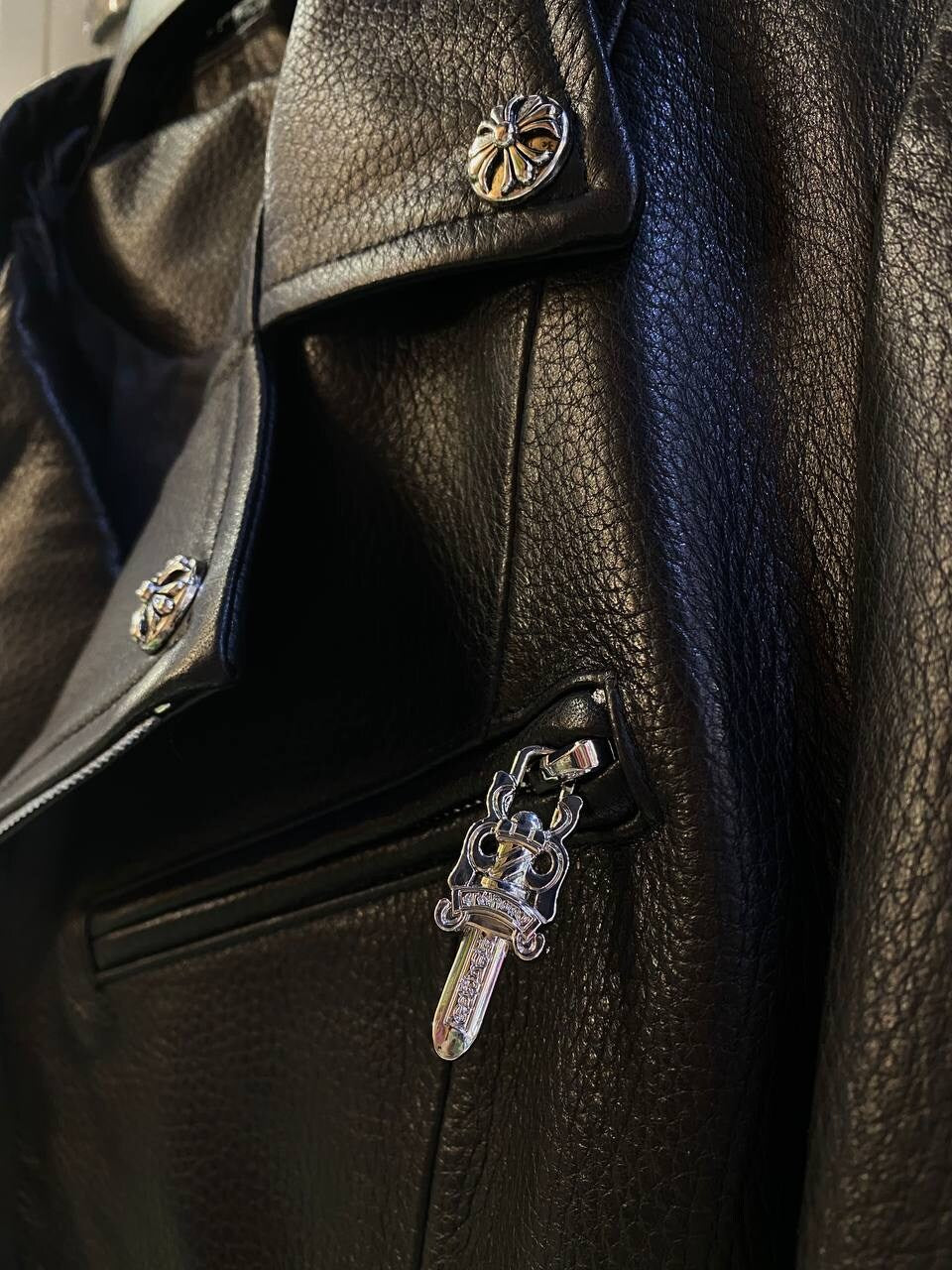 Chrome Hearts Leather Jacket