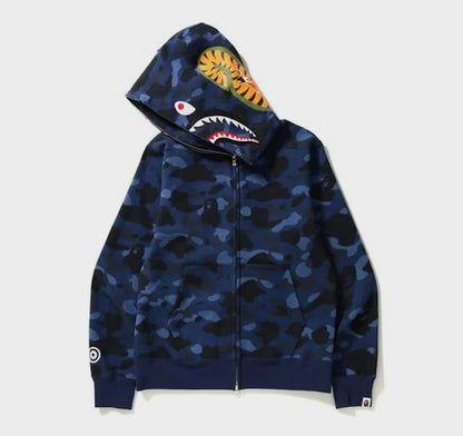 Bathing Ape ‘BapeShark’ Hoodie - Blue