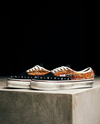 Studded Mohair Low-Top Sneakers