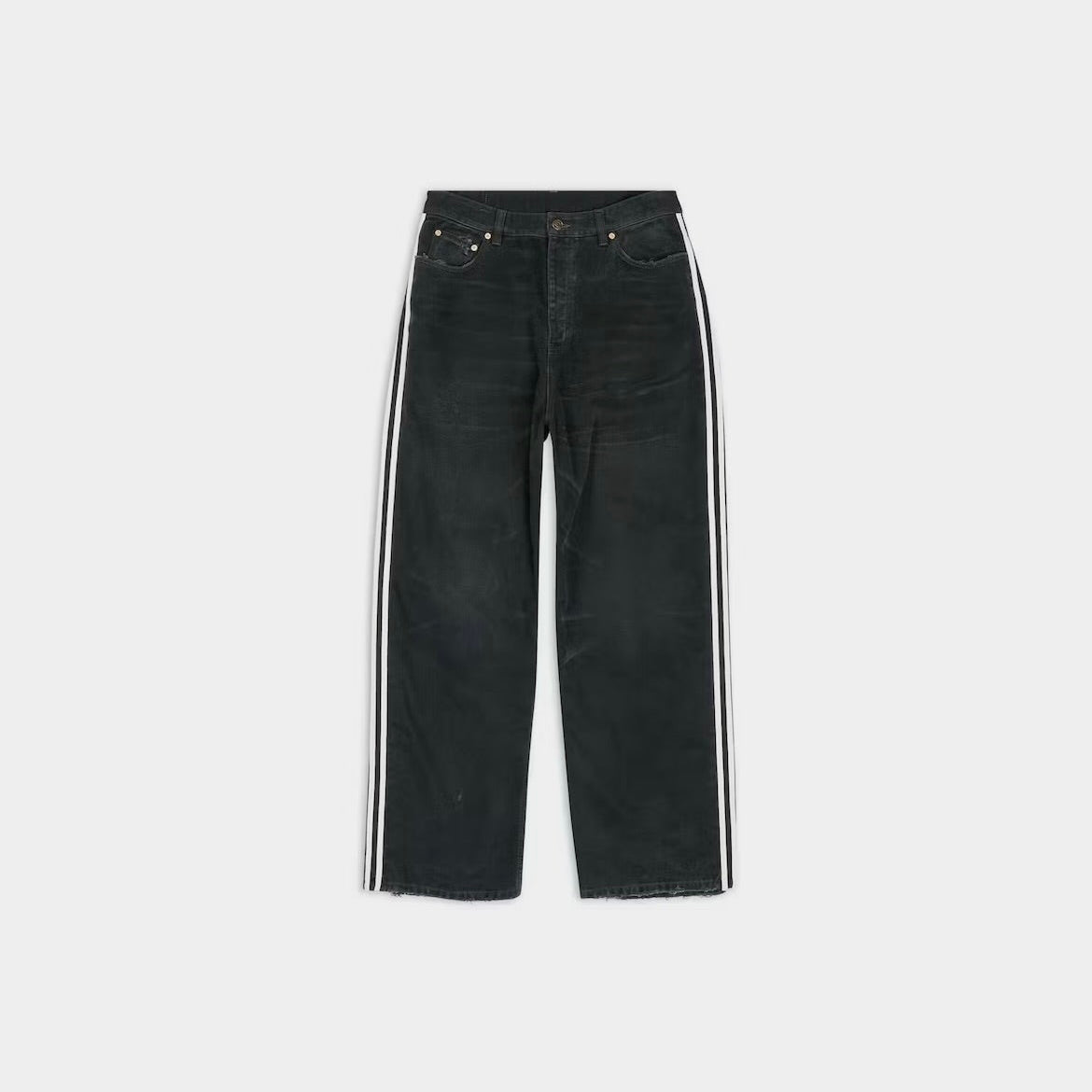 BALENCIAGA
X Adidas Side-Stripe Straight-Leg Jeans