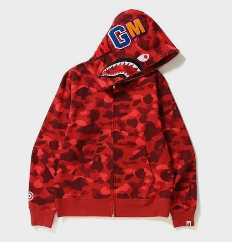 Bathing Ape ‘BapeShark’ Hoodie - Red