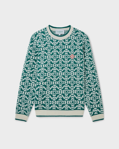 Casa Green Monogram Jumper