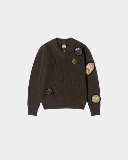 Stussy x Dries Van Noten Patch Knit Sweater 'Sand'