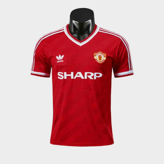 Adidas Manchester United 87/88 Third Kit - Red