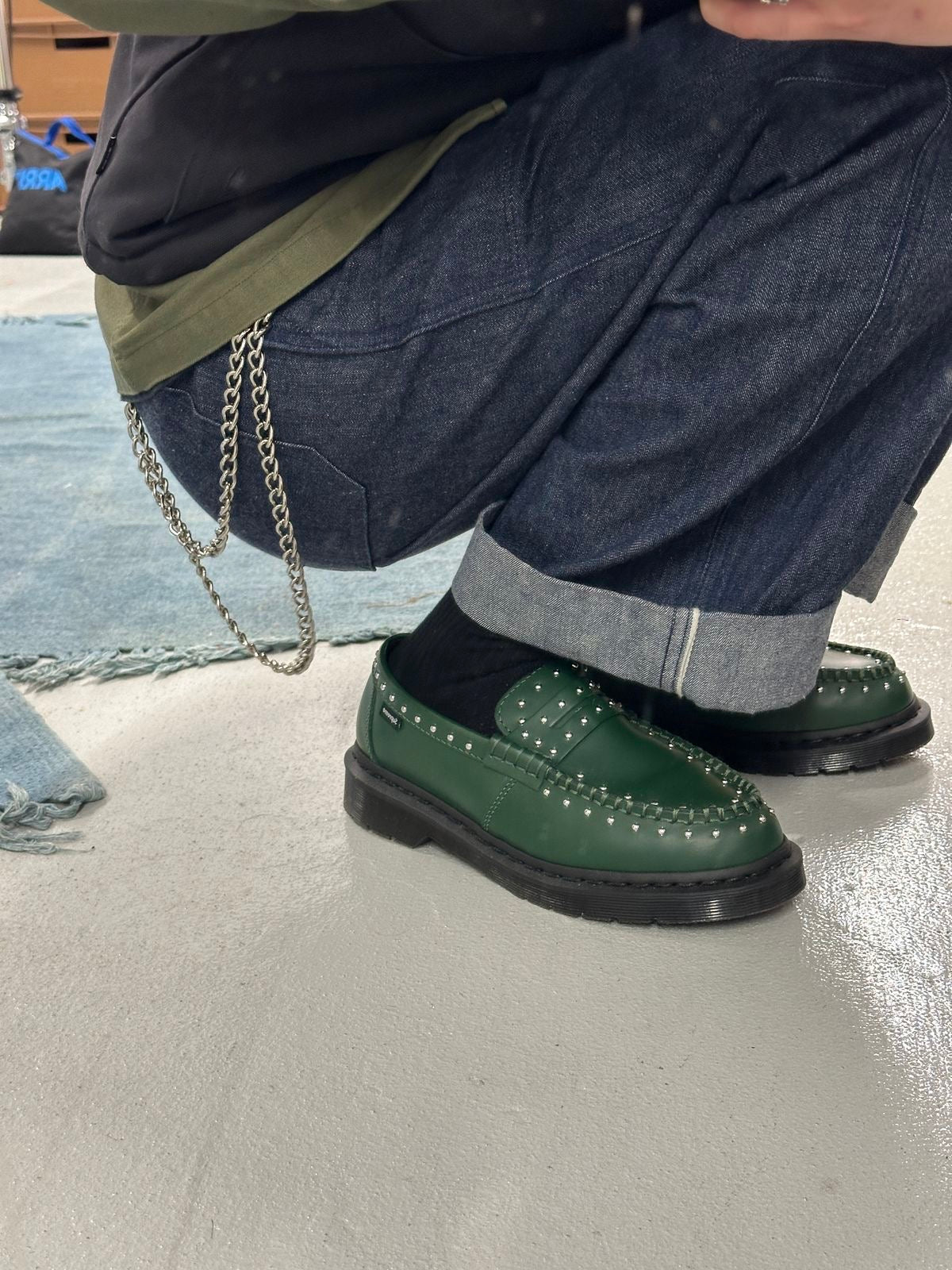 Dr Martens x Supreme Studded Loafer - Green