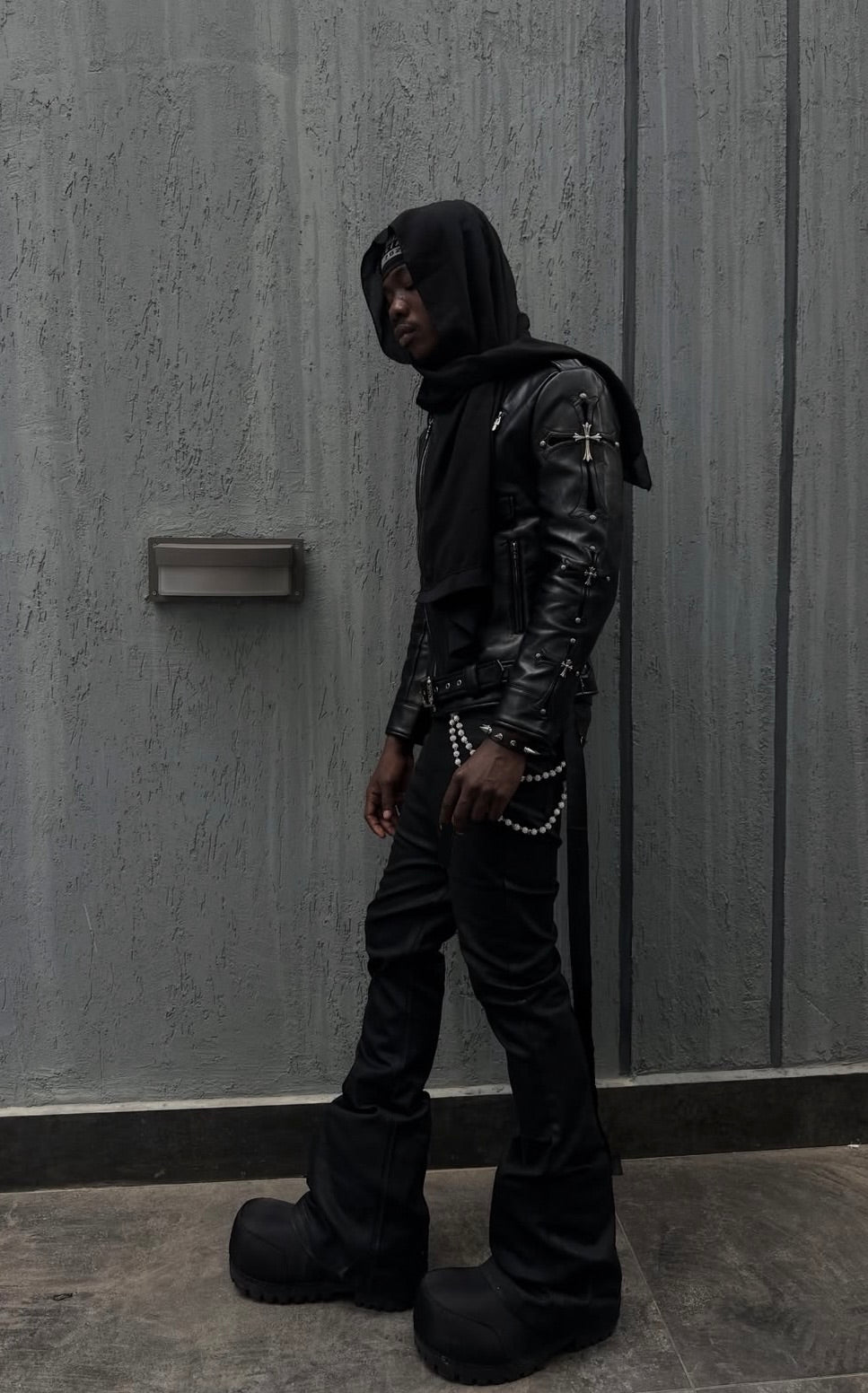 Gothic Hardware Leather Jacket – TUG OF LOOKS