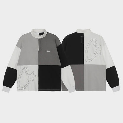 Corteiz Greyscale Rugby Sweatshirt