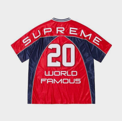 Supreme Panelled Jersey In Red